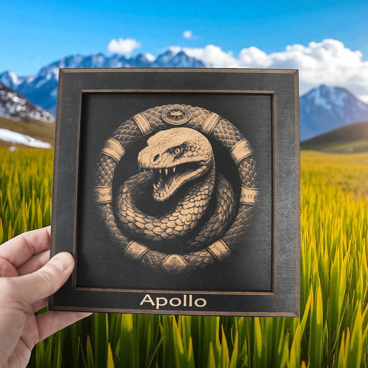 Framed Art - PERSONALIZED - CUSTOM - Coiled Snake