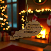 Ornament - CUSTOM - Kentucky State with Cities