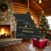 Ornament - CUSTOM - Missouri State with Cities