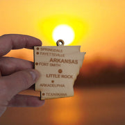 Ornament - CUSTOM - Arkansas State with Cities
