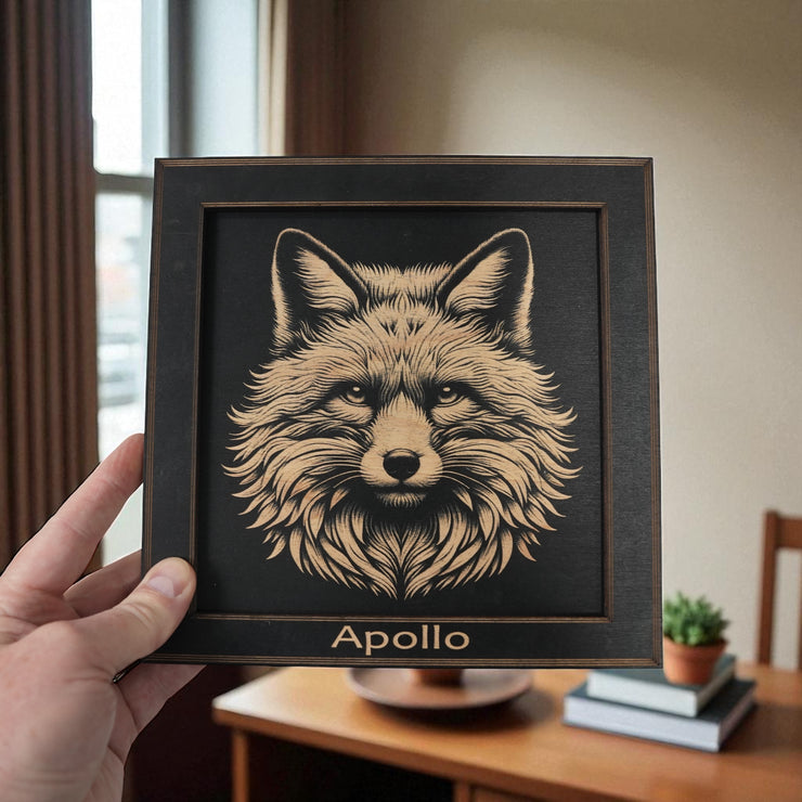 Framed Art - PERSONALIZED - CUSTOM - Fox