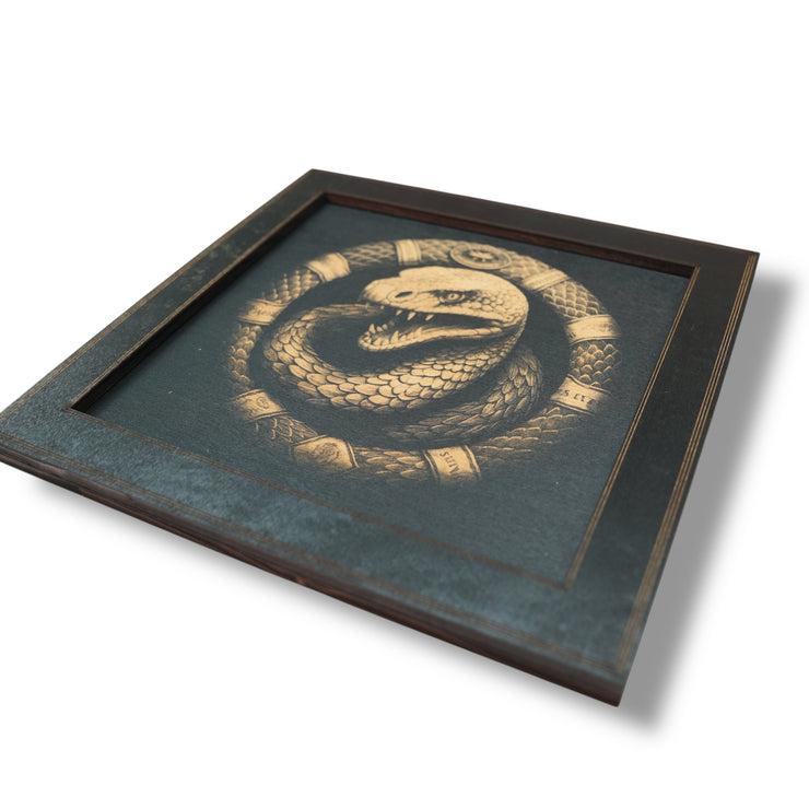 Framed Art - CUSTOM - Coiled Snake
