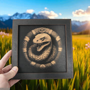 Framed Art - CUSTOM - Coiled Snake