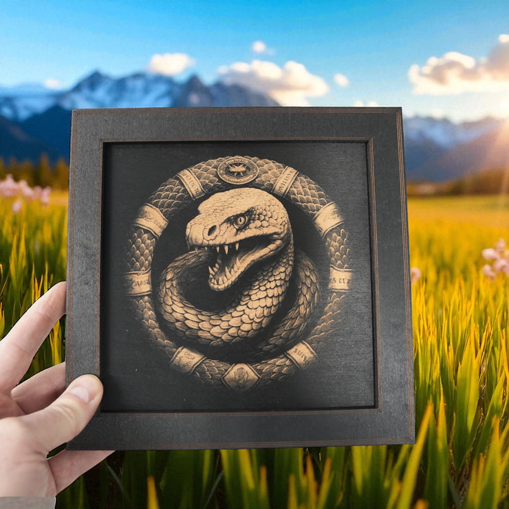 Framed Art - CUSTOM - Coiled Snake