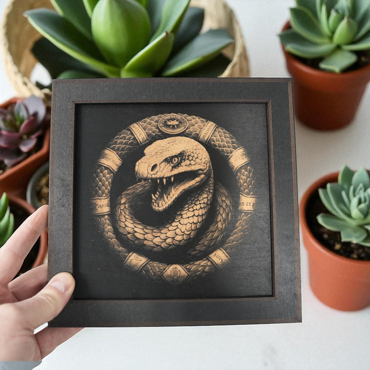 Framed Art - CUSTOM - Coiled Snake