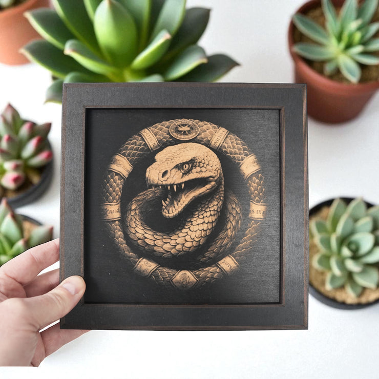 Framed Art - CUSTOM - Coiled Snake