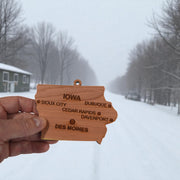 Ornament - CUSTOM - Iowa State with Cities