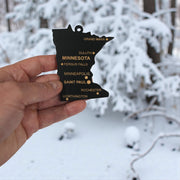 Ornament - CUSTOM - Minnesota State with Cities