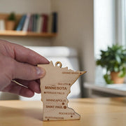 Ornament - CUSTOM - Minnesota State with Cities