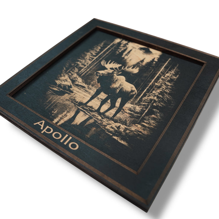 Framed Art - PERSONALIZED - CUSTOM - Moose