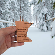 Ornament - CUSTOM - Minnesota State with Cities