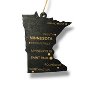 Ornament - CUSTOM - Minnesota State with Cities