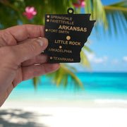 Ornament - CUSTOM - Arkansas State with Cities