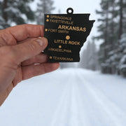 Ornament - CUSTOM - Arkansas State with Cities