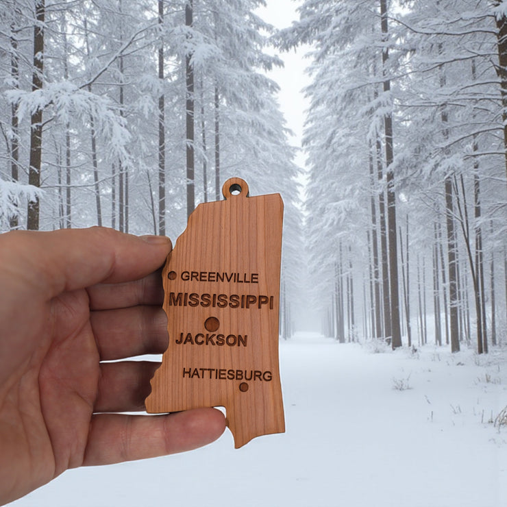 Ornament - CUSTOM - Mississippi State with Cities