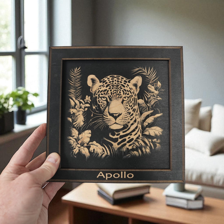 Framed Art - PERSONALIZED - CUSTOM - Leopard