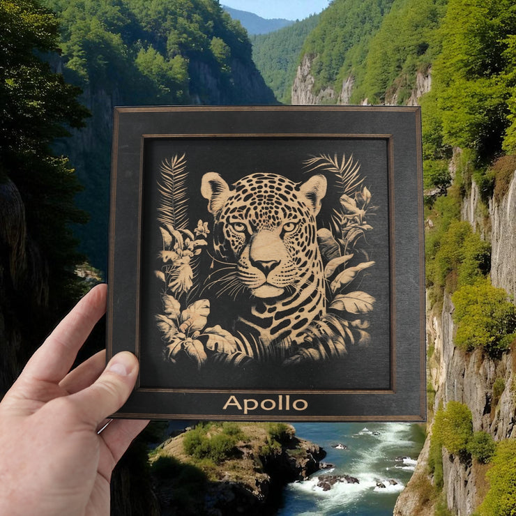 Framed Art - PERSONALIZED - CUSTOM - Leopard
