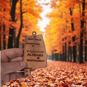 Ornament - CUSTOM - Alabama State with Cities