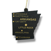 Ornament - CUSTOM - Arkansas State with Cities