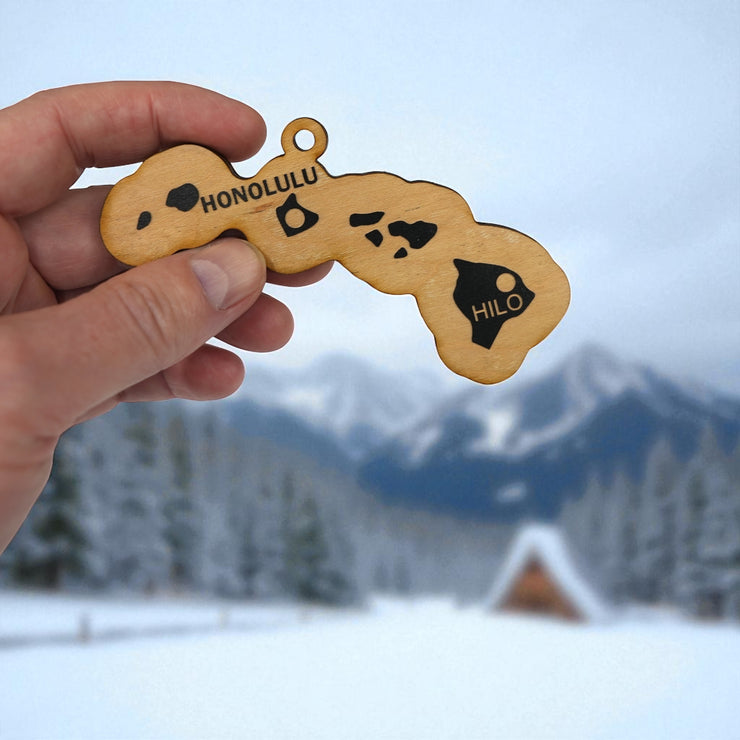Ornament - CUSTOM - Hawaii State with Cities