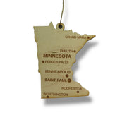 Ornament - CUSTOM - Minnesota State with Cities