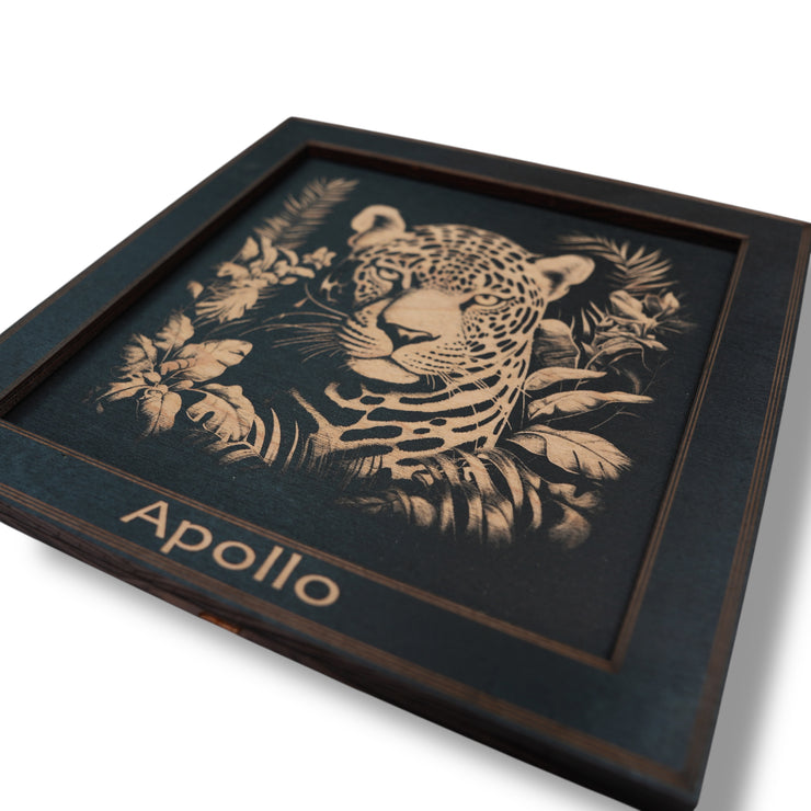 Framed Art - PERSONALIZED - CUSTOM - Leopard