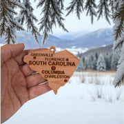 Ornament - CUSTOM - South Carolina State with Cities