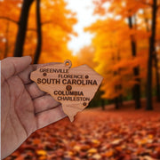 Ornament - CUSTOM - South Carolina State with Cities