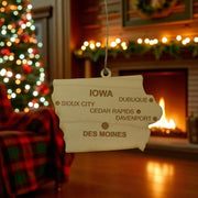 Ornament - CUSTOM - Iowa State with Cities