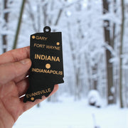 Ornament - CUSTOM - Indiana State with Cities