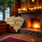 Ornament - CUSTOM - South Carolina State with Cities