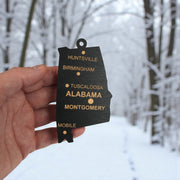 Ornament - CUSTOM - Alabama State with Cities