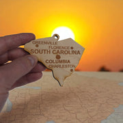 Ornament - CUSTOM - South Carolina State with Cities