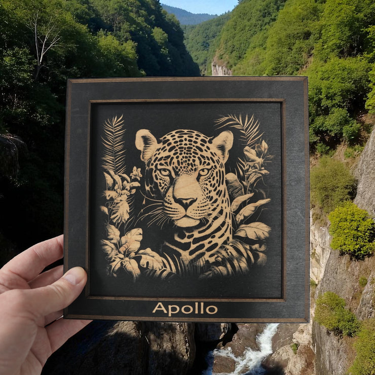 Framed Art - PERSONALIZED - CUSTOM - Leopard