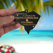 Ornament - CUSTOM - South Carolina State with Cities