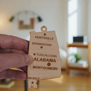 Ornament - CUSTOM - Alabama State with Cities
