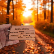 Ornament - CUSTOM - South Dakota State with Cities