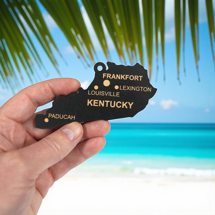 Ornament - CUSTOM - Kentucky State with Cities