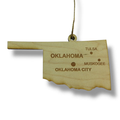 Ornament - CUSTOM - Oklahoma State with Cities