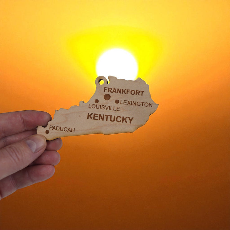 Ornament - CUSTOM - Kentucky State with Cities
