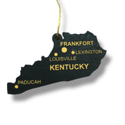 Ornament - CUSTOM - Kentucky State with Cities