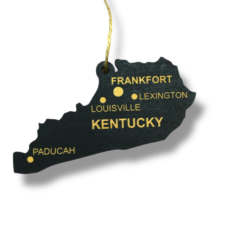 Ornament - CUSTOM - Kentucky State with Cities