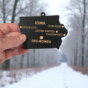 Ornament - CUSTOM - Iowa State with Cities