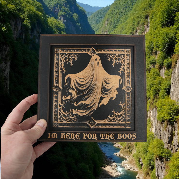 Framed Art - CUSTOM - Im Here for the Boos - Halloween