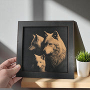 Framed Art - CUSTOM - Wolf Family
