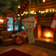 Ornament - CUSTOM - Vermont State with Cities