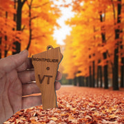 Ornament - CUSTOM - Vermont State with Cities