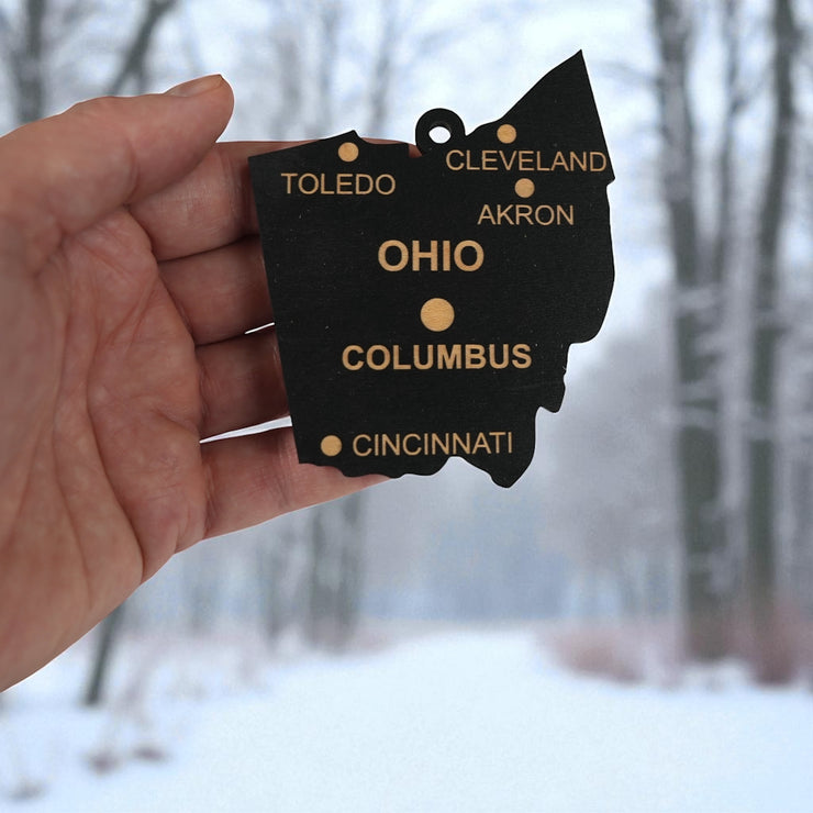 Ornament - CUSTOM - Ohio State with Cities