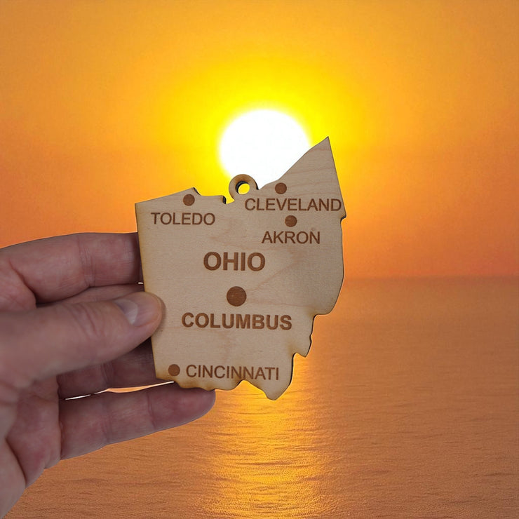 Ornament - CUSTOM - Ohio State with Cities