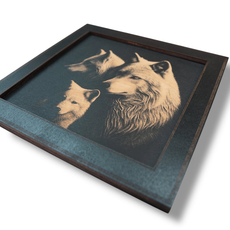 Framed Art - CUSTOM - Wolf Family